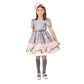 Abito Bimba Mikado con rose e cintura strass