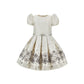 Abito Bambina Gioielli Lurex Broccato