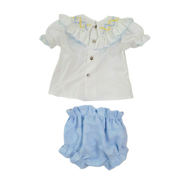 Completo con collo punto smock Naxos