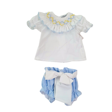 Completo con collo punto smock Naxos