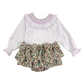 Completo bimba ricamo punto smock