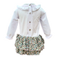 Completo bimba ricamo punto smock