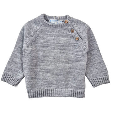 Pullover bimbo girocollo con bottoni
