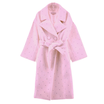 Cappotto panno con strass bimba
