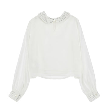 Camicetta Bambina in georgette con strass
