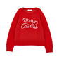 Maglione Merry Christmas Bimba lana e cotone
