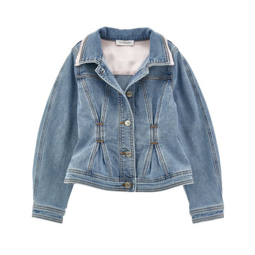 Giacchino Bimba Chic denim con strass