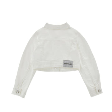 Giacca Bambina Denim bottoni gioiello