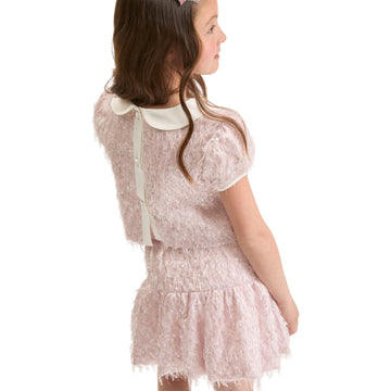 Gonna Bimba pailettes e piume