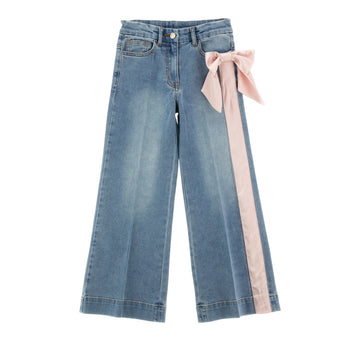 Jeans Bambina con fiocco