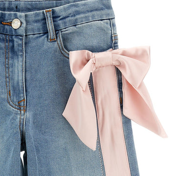 Jeans Bambina con fiocco