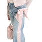 Jeans Bambina con fiocco