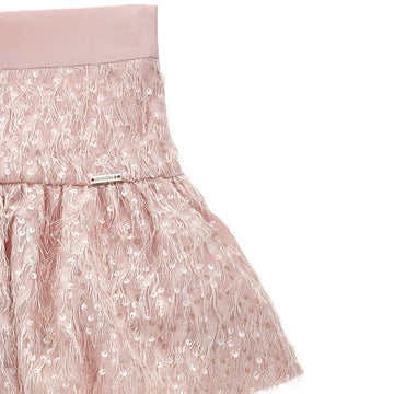 Gonna Bimba pailettes e piume