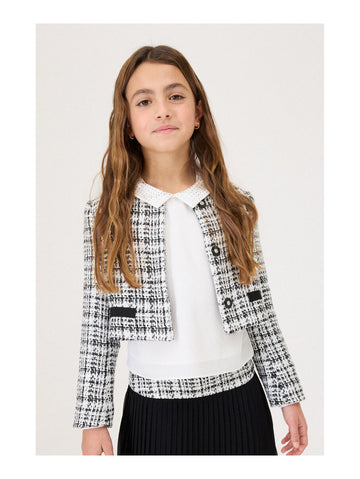 Camicia Bimba Georgette con strass