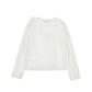 T-shirt Bimba jersey Cuore e fiocco con strass