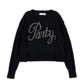 Maglione Bimba Party in cotone e lana