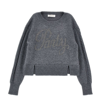 Maglione Bimba Party in cotone e lana