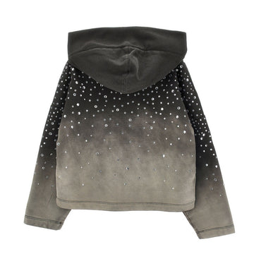 Felpa Bimba chiusa Degradè con strass