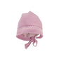 Cuffia cappellino in lana con pois