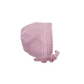 Cuffia cappellino in lana con pois