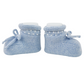 Scarpette babbucce in lana con pois