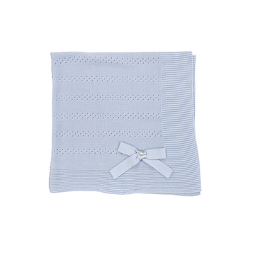 Copertina in filo cotone cielo traforata