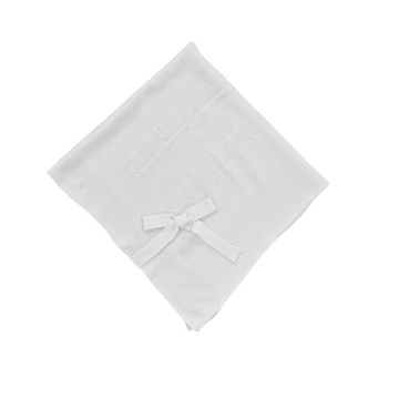 Copertina in filo cotone e fiocchetto