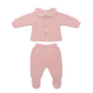 Completo con trecce cuori e pizzo