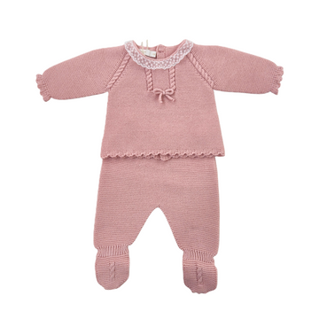 Completo neonata con trecce