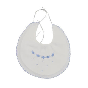 Bavetta ricamo a mano in cotone iBabies