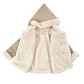 Cappottino con eco pelliccia e cappuccio