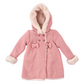 Cappottino neonata eco pelliccia e cappuccio