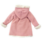 Cappottino neonata eco pelliccia e cappuccio
