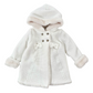 Cappottino neonata eco pelliccia e cappuccio