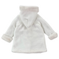 Cappottino neonata eco pelliccia e cappuccio