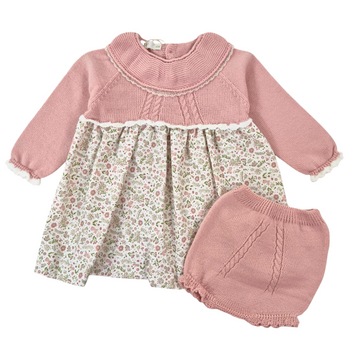 Vestitino neonata stampa provenzale + culotte