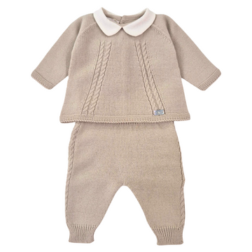 Completo neonati con treccia