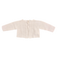 Cardigan neonata in filo cotone con treccia