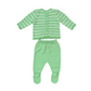 Completo in filo cotone a righe Pecesa