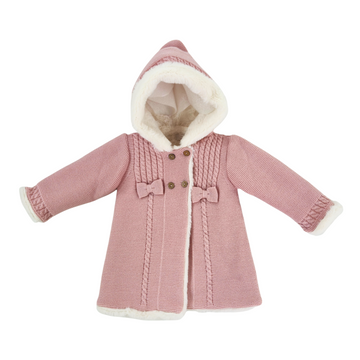 Cappotto Bimba con cappuccio ecopelliccia