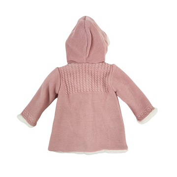 Cappotto Bimba con cappuccio ecopelliccia