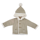 Cappotto Bimbo doppiopetto Beige con cappuccio