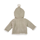 Cappotto Bimbo doppiopetto Beige con cappuccio