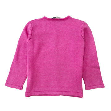 Cardigan Bambina in filo cotone glicine