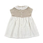 Vestito bimba in filo cotone con pois