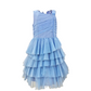 Abito Bimba cerimonia in tulle con balze
