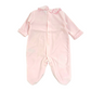 Tutina neonata in ciniglia punto smock