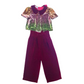 Pantalone velluto con fiocco a'lapage