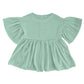 Camicia Bimba mano seta maniche volant
