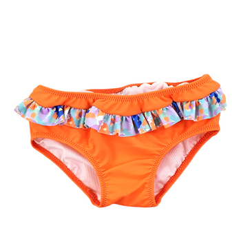 Costume neonata slip con balza fantasia